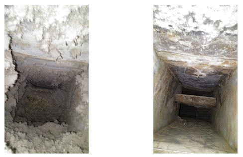 before and after bathroom exhaust cleaning