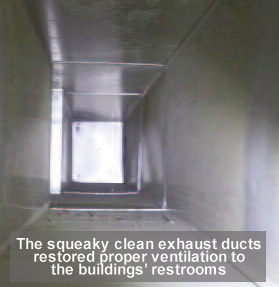 Clean Bathroom Ventilation Duct